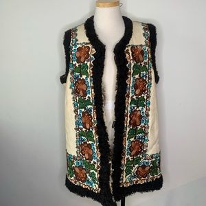 Vintage Afghan Shearling Vest